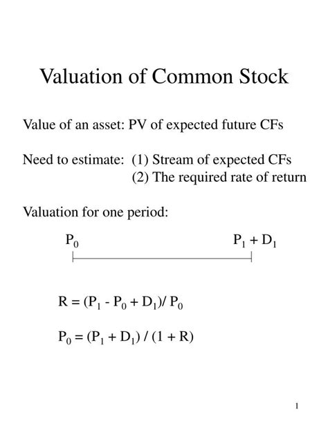 PPT - Valuation of Common Stock PowerPoint Presentation, free download ...