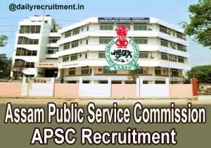 Apsc Recruitment Apply For Aao Vacancies