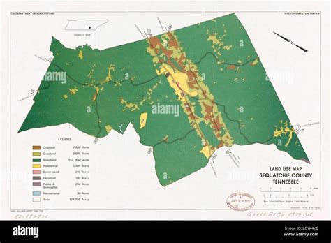 Land use map, Sequatchie County, Tennessee Stock Photo - Alamy