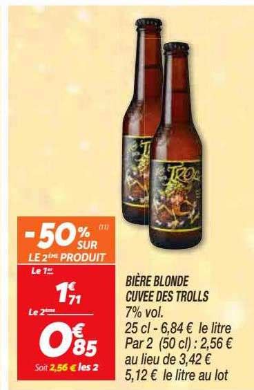 Promo Bi Re Blonde Cuv E Des Trolls Chez Netto Icatalogue Fr