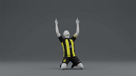 Al Hilal 2023 Home Jersey Poses - 3D Model by ShehataDesigns