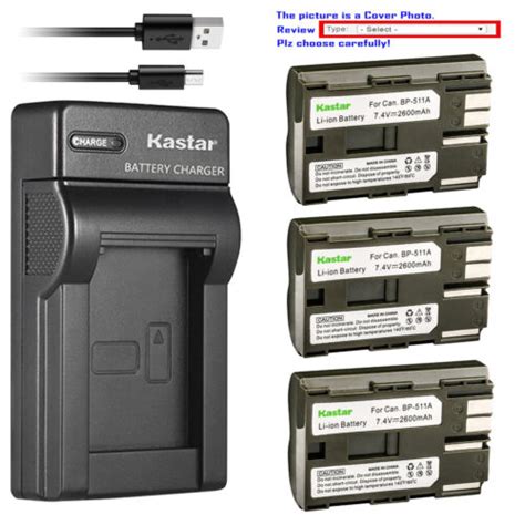 Kastar Battery Slim Charger For Canon Bp Cg Powershot G