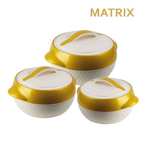 Sq Professional Matrix Insulated Hot Pot Set Pc Beige L