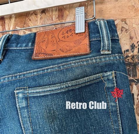 Retro CLUB一元起標二手加拿大丹寧品牌 NAKED FAMOUS 日本製 藍染 布邊 直筒牛仔褲 排釦 F Yahoo奇摩拍賣