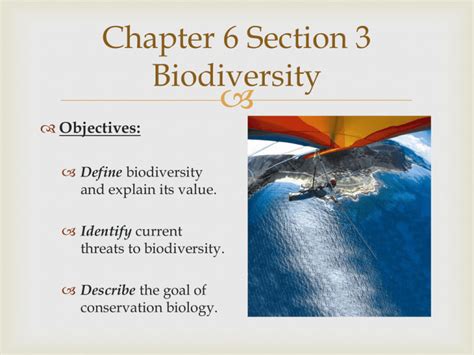 Chapter 6 Section 3 Biodiversity Powerpoint