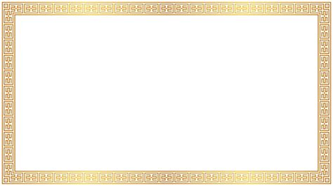 Gold frame border on transparent background 26960285 PNG