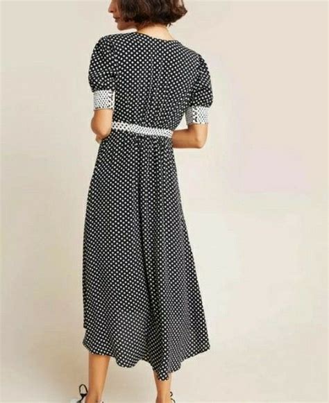 Maeve Breanna Polka Wrap Dress Olshop Fashion Olshop Wanita Di Carousell