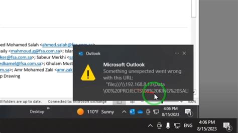 Something Unexpected Went Wrong With This Url In Outlook Fixed Youtube