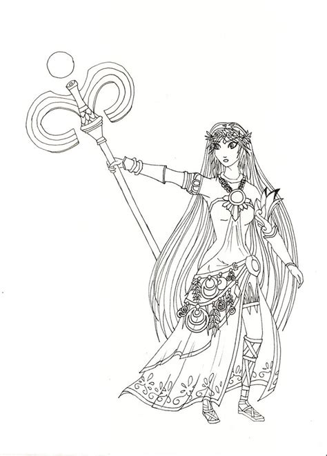 Palutena Coloring Pages Coloring Pages