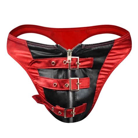 Jockstrap Sexy Pour Hommes Lingerie En Cuir Synth Tique En Poudre Slip