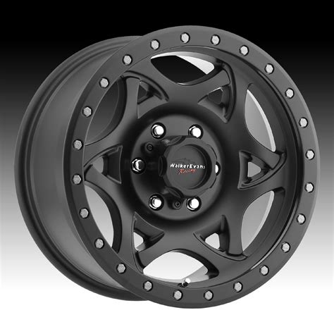 Walker Evans 501 Legend Satin Black Custom Wheels Rims Walker Evans