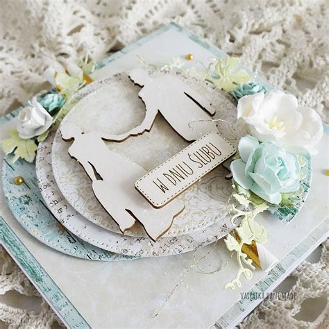 Kartka ślubna W Pudełku Scrapbooking ღ Art Madam Pl