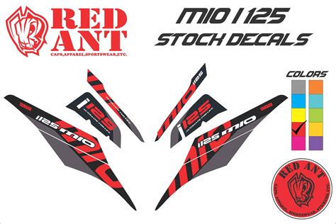 MIO I 125 STOCK DECALS Lazada PH