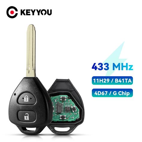 KEYYOU Mando A Distancia Para Llave De Coche 2BNT 433Mhz Con Chip