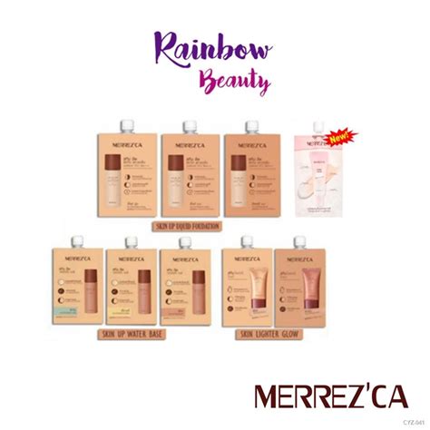 ความงามแตงหนา แบบซองสทอง Merrezca Skin Up Liquid Water Base Lighter