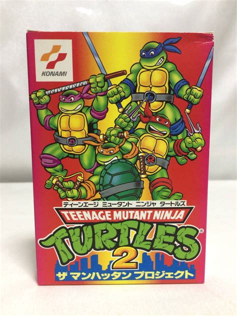 【未使用】新品 未使用品／ ファミコン Tmnt タートルズ2 ザ・マンハッタンプロジェクト ／teenage Mutant Ninja