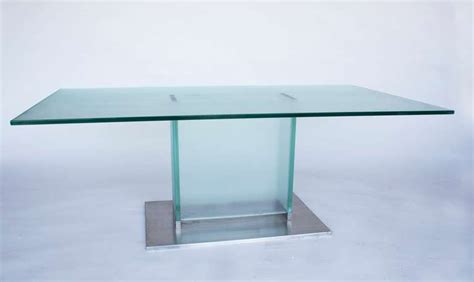 Glass Low Table With Modern Lines For Sale At 1stdibs