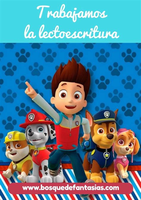 Cuaderno De Lectoescritura De La Patrulla Canina En Pdf Artofit