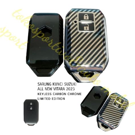 Jual Sarung Casing Kunci Remote New Grand Vitara Carbon Chrome