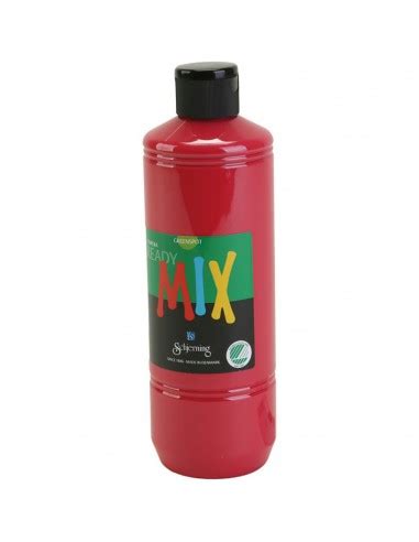 Ready Mix Peinture Gouache Rouge Primaire Mate Ml Flacon