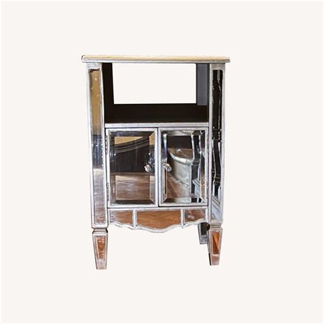 Mirrored Nightstand - AptDeco
