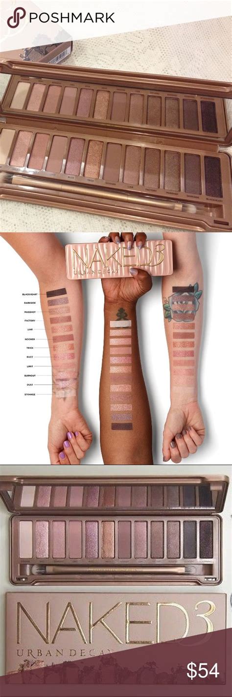NEW Urban Decay Naked 3 Eyeshadow Palette Urban Decay Naked Metallic Pink Rose Shimmer