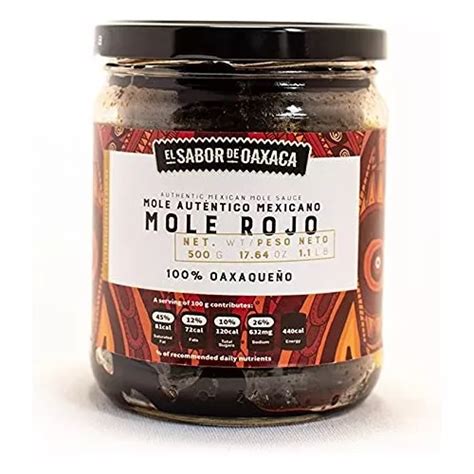 Mole Rojo Premium De El Sabor De Oaxaca Autntica Salsa Mexi MercadoLibre