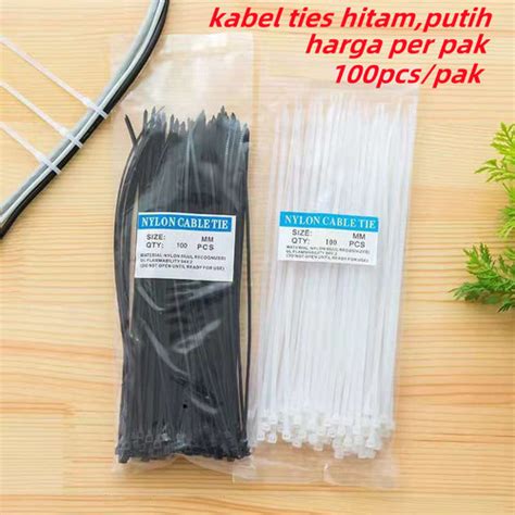 Jual Kabel Ties Kabel Tis Cable Tis Hitam Putih Cm Cm Cm Cm