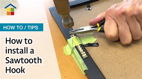 Install A Sawtooth Hanger On Your Picture Quickly And Easily Utr