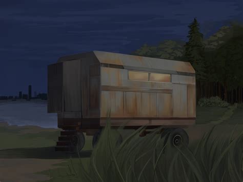 ArtStation - Старый заржавевший вагон