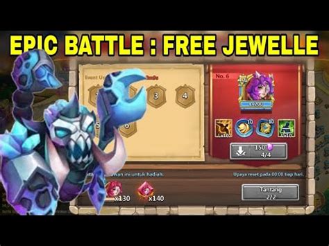 Epic Battle Jewelle Castle Clash Easy Win Set Up With Atlanticore