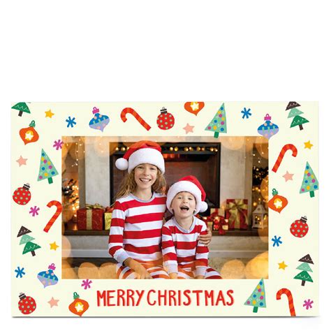 Buy Photo Kerry Spurling Christmas Card Christmas Icons Border For Gbp 2 29 Card Factory Uk