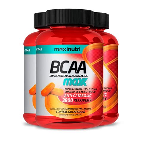 Kit Bcaa Maxx Maxinutri C Psulas Edin