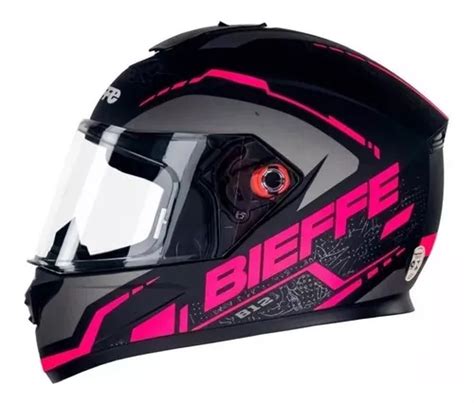 Casco De Moto Bieffe B12 Aragon Cerrado De Color Negro MercadoLibre