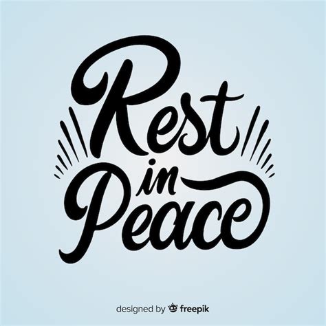 Free Rest In Peace Templates - Printable Templates