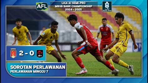 Sorotan Perlawanan Gombak Fc Lwn Harini Selangor Ft Julai