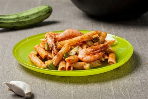 Macarrones Con Calabacines Y Gambas Recetas Gallina Blanca