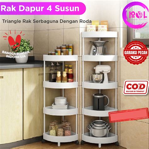 Jual Harga Spesial Pol Cod Rak Sudut Dapur Plastik Susun Rak Yiyi Rak