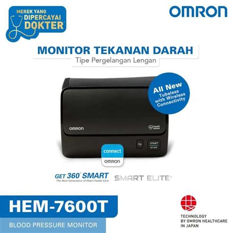 Promo Omron Hem-7600t Blood Pressure Monitor With Intellisense ...