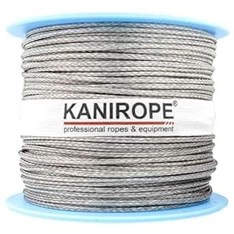 Kanirope Dyneema Seil Pro Mm M Carbon Grau Geflochten Amazon De