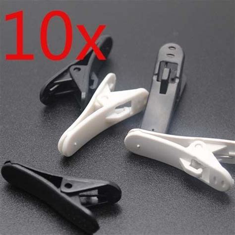 10 X Headphone Earphone Cable Cord Wire Lapel Collar Clip Nip Clamp