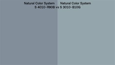 Natural Color System S 4010 R90b Vs S 3010 B10g Side By Side Comparison