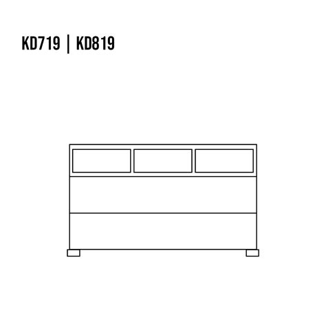 Komoda borovicová KD719 SLIM Drewmax