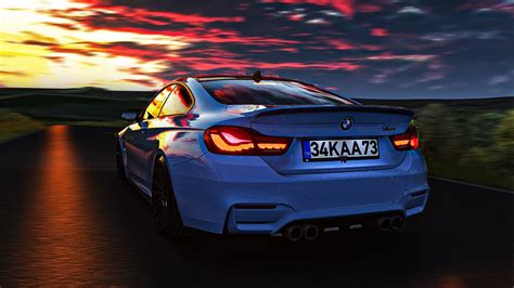 BMW M3 M4 Sunset Drive 60 FPS Assetto Corsa Logitech DFGT YouTube