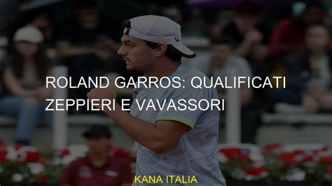 Roland Garros Qualificato Zeppieri E Vavassori Youtube