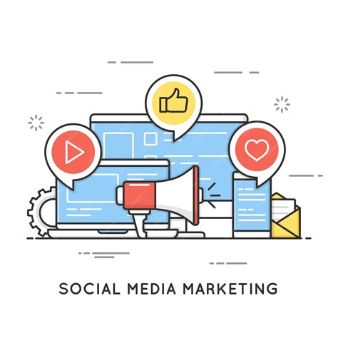 Premium Vector Social Media Marketing Smm Network Communication