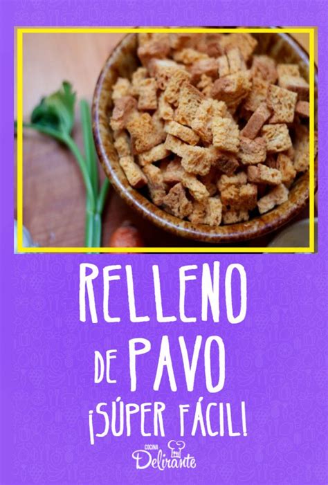 Receta de relleno de pavo