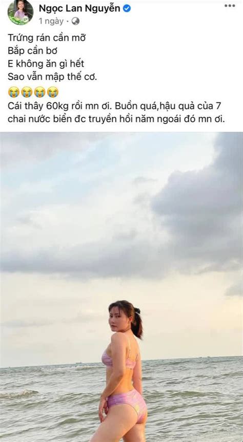 Ngọc Lan than mập vì cán mốc 60kg nhưng diện bikini vẫn bão like còn được cả dàn sao vào khen