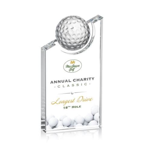 Simpson Full Color Golf Peaks Crystal Trophy Tfy Glv