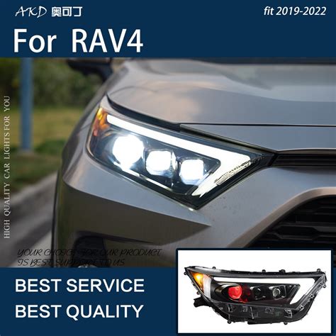 Luces De Coche Para RAV4 RAV 4 2019 2022 LED Conjunto De Faros